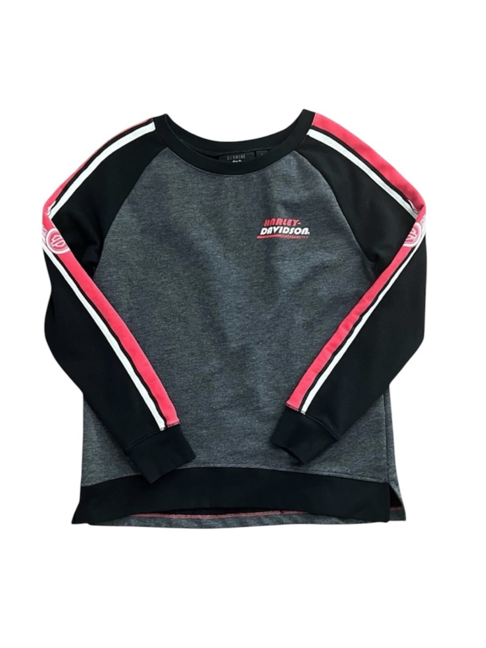 Harley-Davidson Motorcycles Logo Racing Stripe Sleeve Sweatshirt size Medium